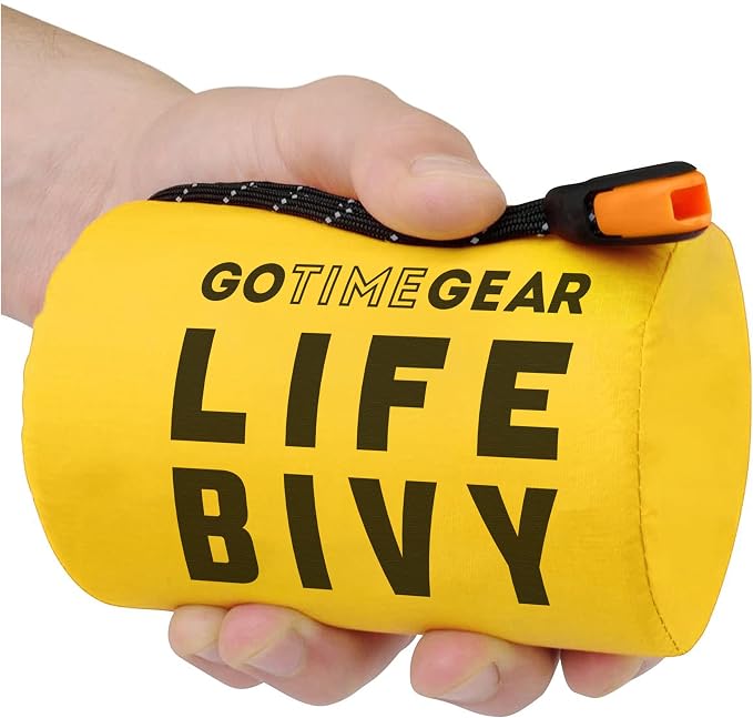 Go Time Gear Life Bivy Emergency Survival Sleeping Bag Thermal Bivy by GOTIMEGEAR