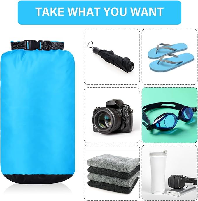 6 Pcs Waterproof Dry Bag Sack Lightweight Outdoor Dry Bags 35 L, 20 L, 15 L - Image 5