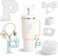 6PCS White Stanley Cup Accessories Set Fit by MOTEERLLU