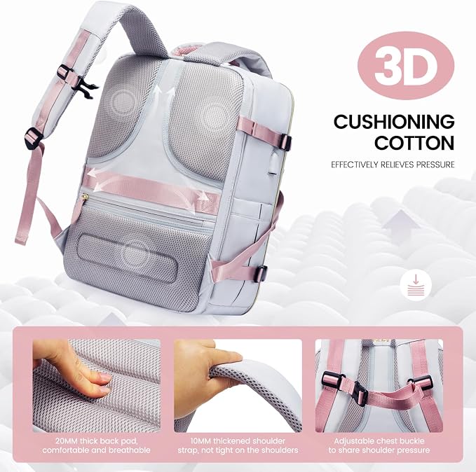 LOVEVOOK Travel Backpack for Women, 40L Carry On Backpack - Image 3