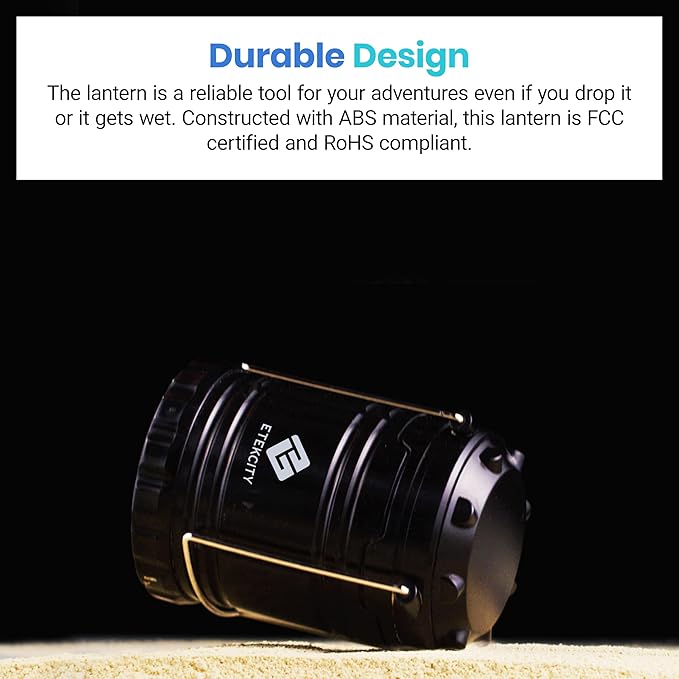 Etekcity Camping Lanterns for Power Outages 4 Pack, Flashlight for Camping - Image 7