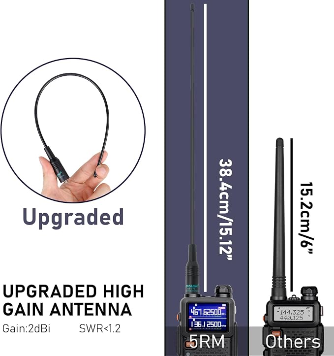BAOFENG 5RM 10W Ham Radio Handheld Long Range Two Way Radio, NOAA Weather - Image 7