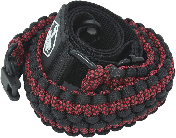 Extra Wide Gun Sling Paracord 550 Adjustable w/Swivels - Image 2