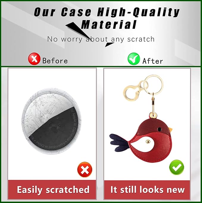 BORKUANA Leather Keychain Holder Case Compatible - Image 3