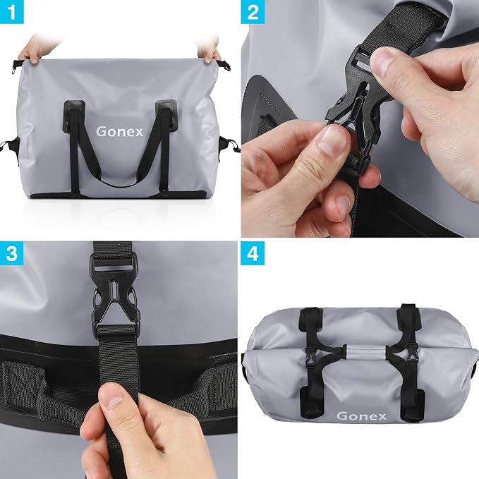 Gonex 40L 60L 80L Extra Large Waterproof Duffle Travel Dry Duffel Bag Heavy - Image 8