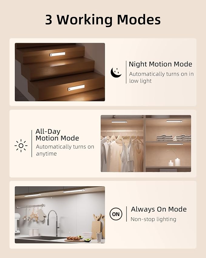 EZVALO 3-Pack Under Cabinet Lighting - Image 5