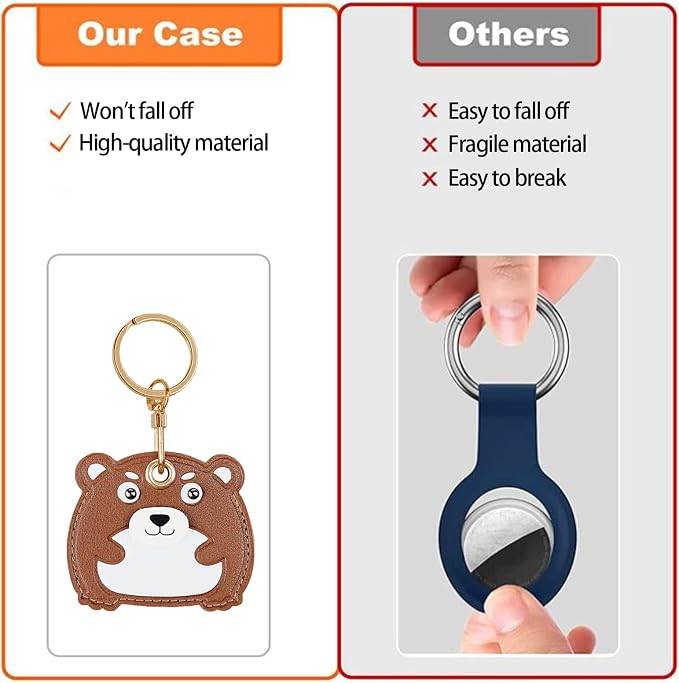 Leather Keychain Case Holder Compatible - Image 7
