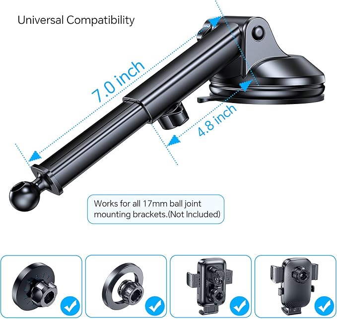 GPS Suction Cup Mount for Garmin GPS Mount【Strong suction】Replacement GPS Dash - Image 7