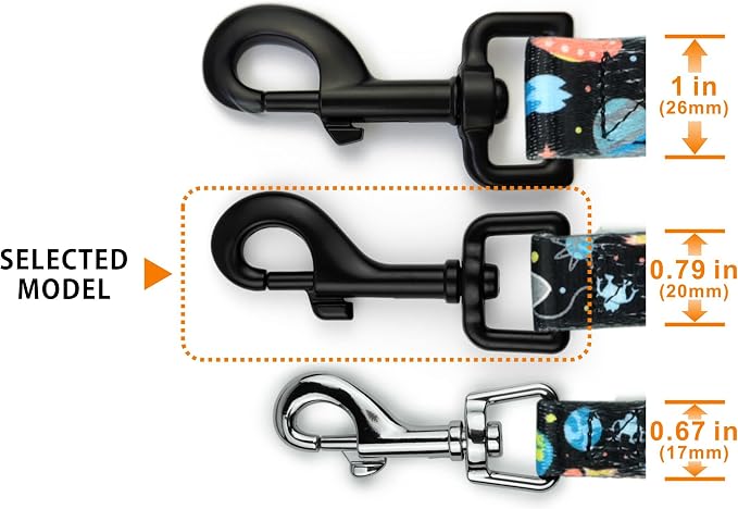Garwor Heavy Duty Swivel Snap Hooks Black Electrophoresis Coating 3/4" 4 Pcs - Image 4