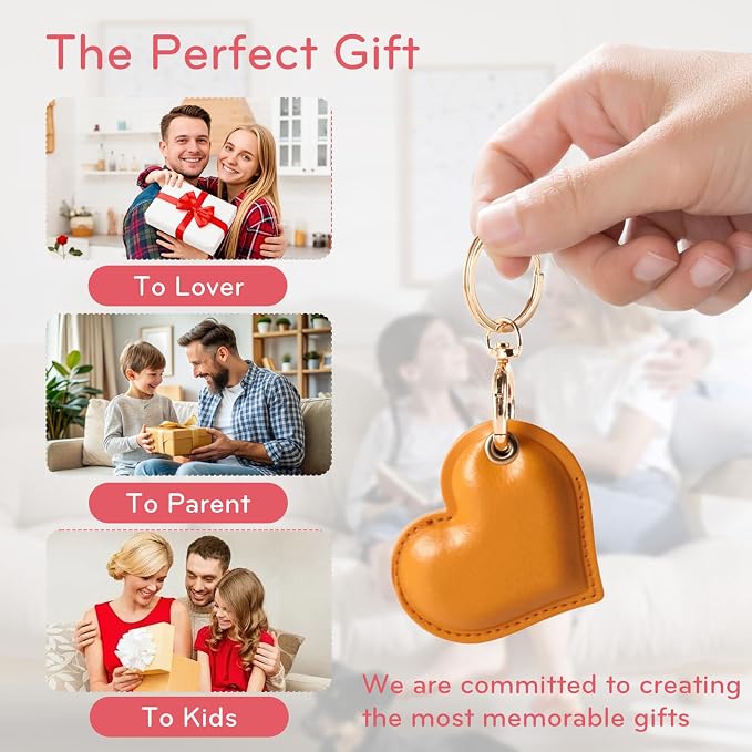 Leather Charm Keychain Holder Case Compatible - Image 5