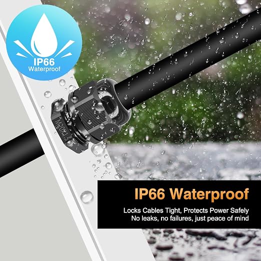 SuperInk Black IP66 Weatherproof Junction Box, Outdoor Electrical Enclosure - Image 9