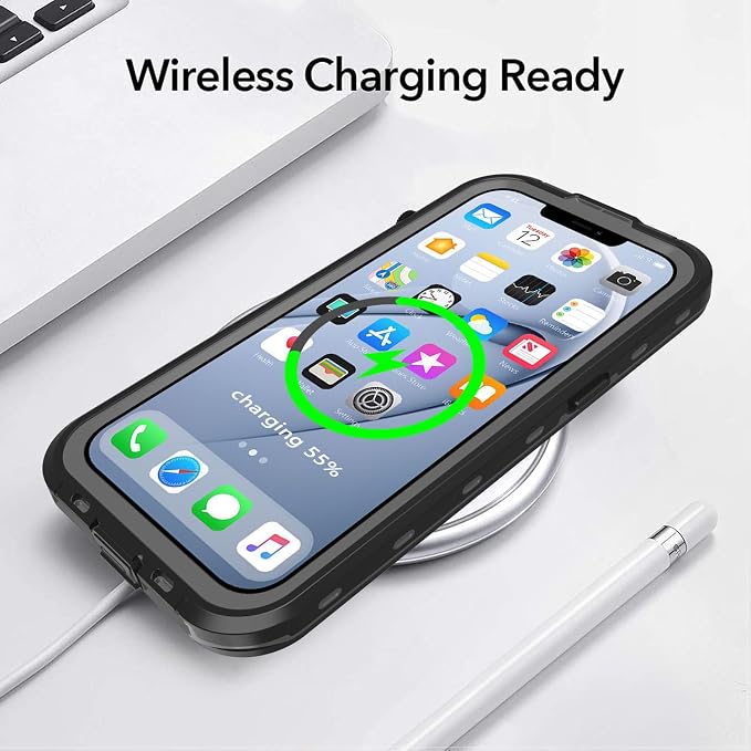 for iPhone 14 Plus Case Waterproof, Full-Body Hard Case Built-in - Image 7