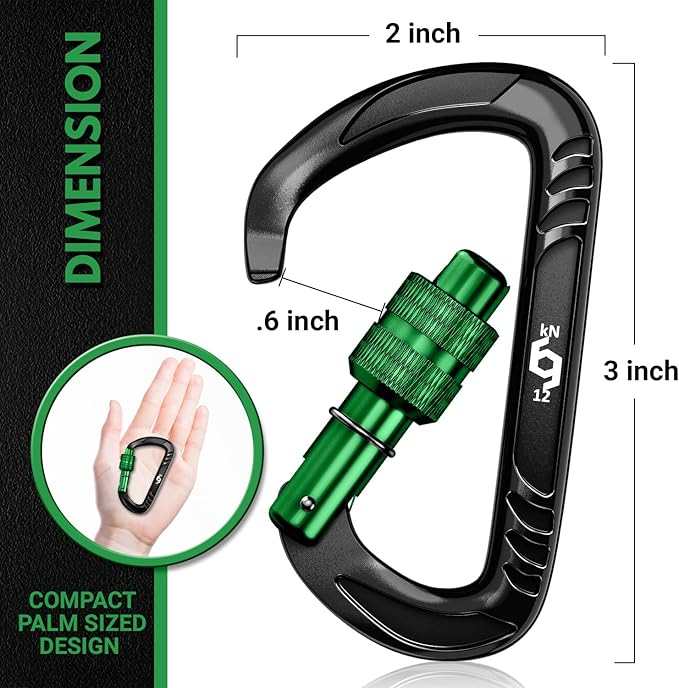 Rhino Produxs 12kN Heavy Duty Carabiner Clips, - Image 2