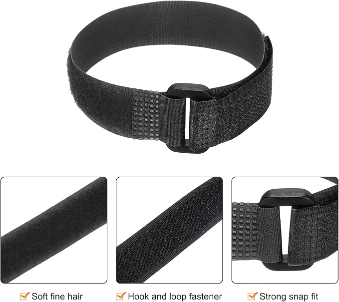 MECCANIXITY 5Pcs Reusable Battery Tie Down Straps, 0.8x12" Black Nylon - Image 3