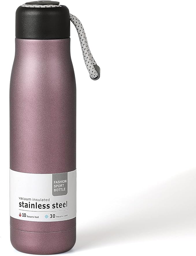 Water Bottle with Portable Lid Metal Vacuum Insulated Stainless Steel | by Dusgut