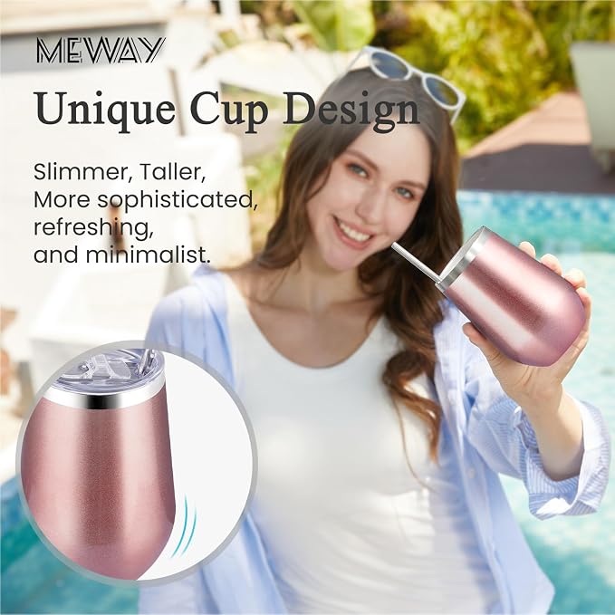 MEWAY Stainless Steel Wine Tumbler - Image 4