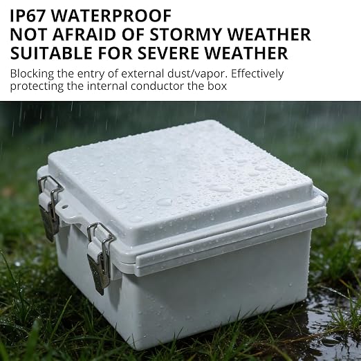 MAKERELE Small Waterproof Electrical Box Outdoor IP67 ABS Plastic Enclosure - Image 5
