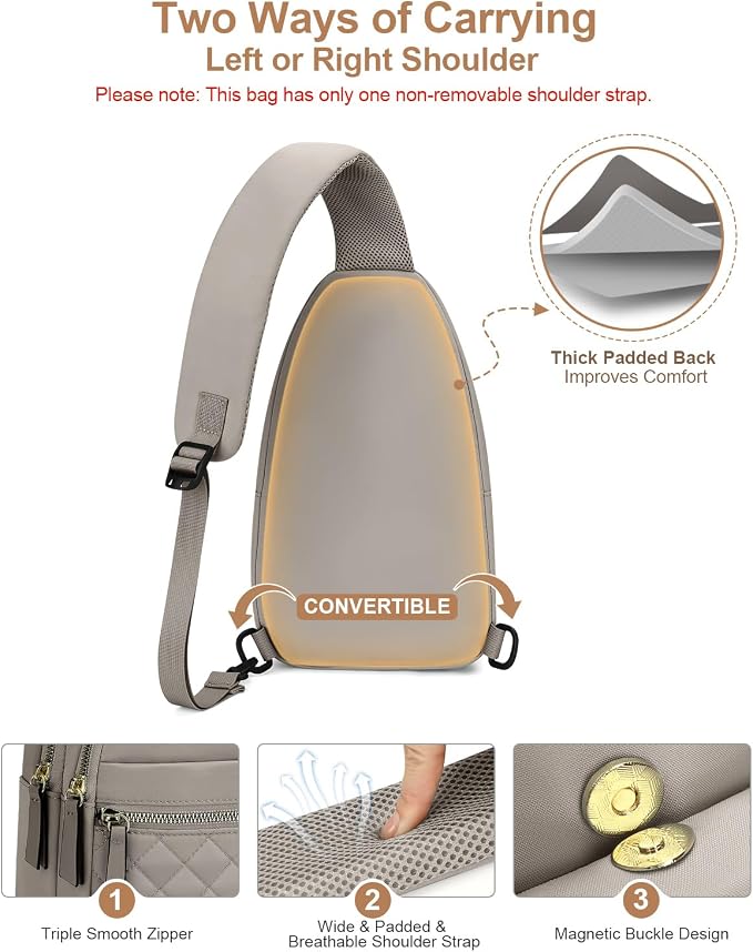 Capolo Sling Bag for Women Men Waterproof Crossbody Bags for Women Trendy - Image 6