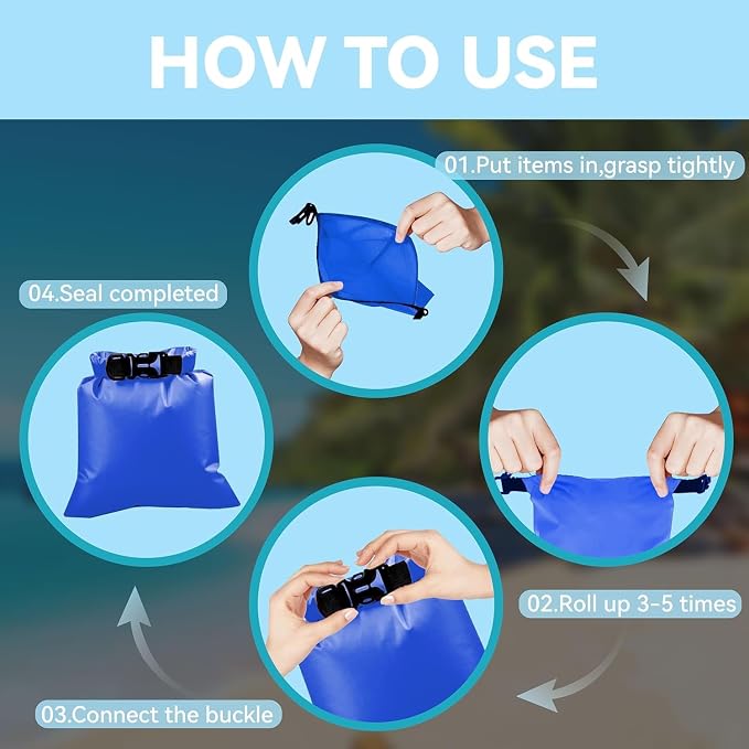 6PCS Dry Bags Waterproof, Lightweight Dry Bags - Image 3