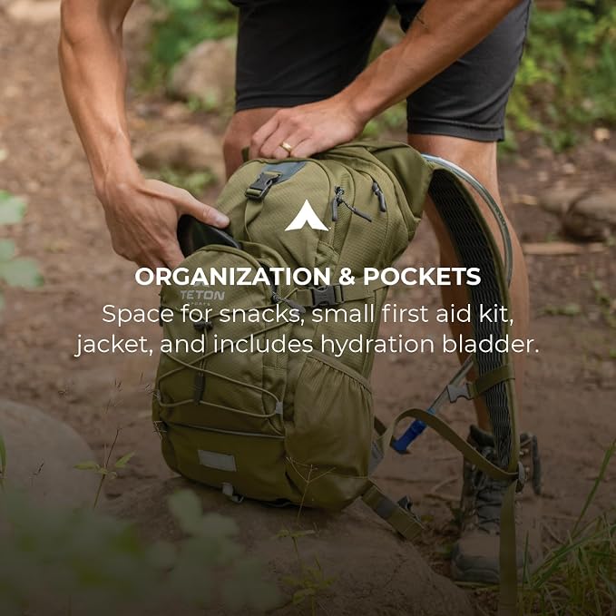 Teton Oasis/Trailrunner Hydration Backpack – Lightweight Water Pack - Image 5