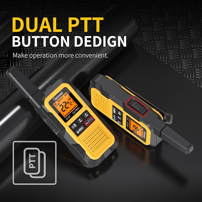 Gaswei G2pro+ IP67 Waterproof Floating Heavy Duty Walkie Talkies Long Range - Image 7