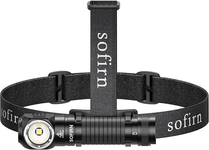 sofirn HS45 Rechargeable Headlamp 3200 Lumens, Active Cooling Fan, 210H Long by SOFIRN