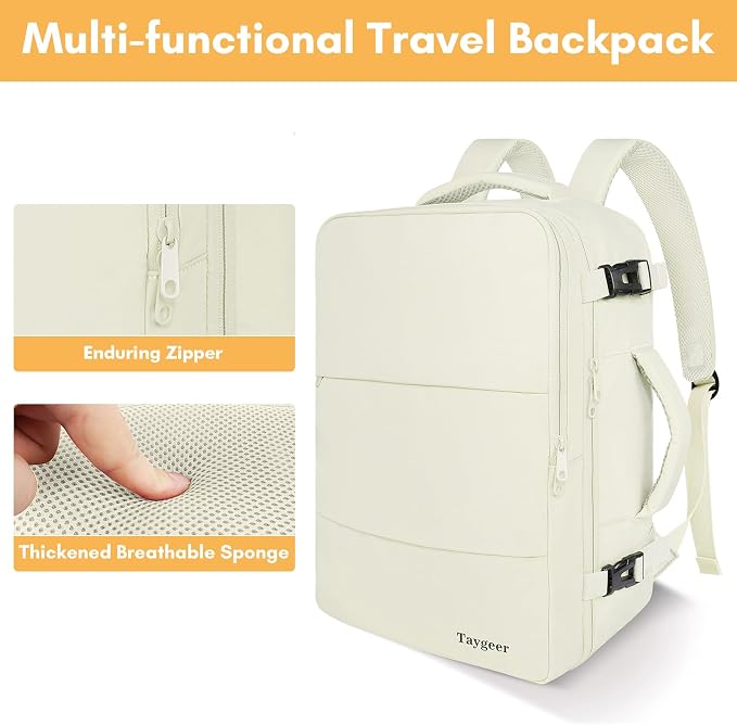 Taygeer Large Travel Backpack, 17 inch Laptop Backpack - Image 9