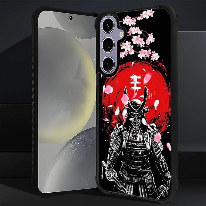 for Samsung Galaxy S24 S25 Case, Sakura Japanese Samurai Pattern Graphic Design - Image 6