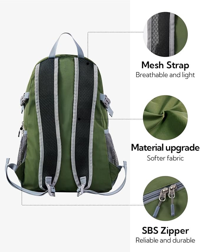 WATERFLY Small Lightweight Packable Backpack: 20l Ultra Light Foldable Travel - Image 4