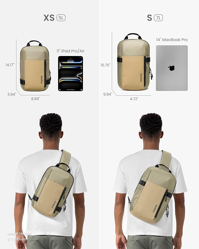 tomtoc 7L Sling Backpack Crossbody Bag - Image 8