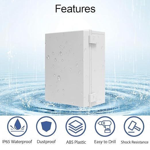 Electrical Box, IP65 Waterproof Dustproof ABS Plastic Enclosure, Outdoor and - Image 3