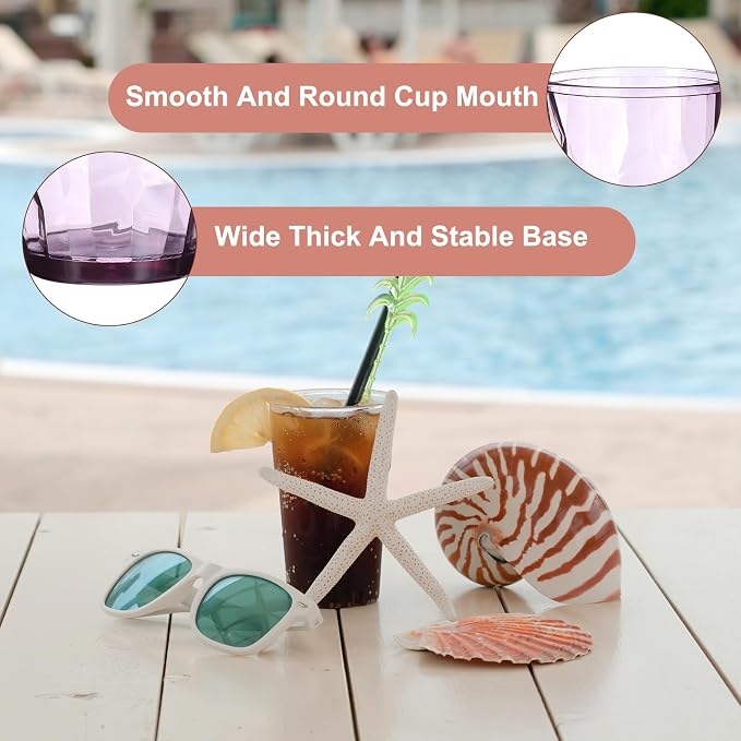 uxcell 7oz Acrylic Drinking Glasses - Image 4