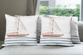 Ambesonne Nautical Throw Pillow Cushion Case Pack of 4, Let Your Dreams Sail by Ambesonne