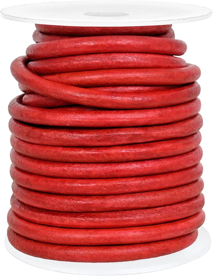 GENIQUE Real/Genuine Round Leather String Cord - Image 3