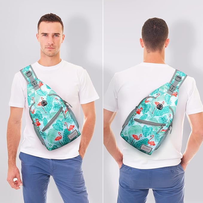 ZOMAKE Sling Bag, Small Crossbody Sling Backpack, Water Resistant Shoulder - Image 8