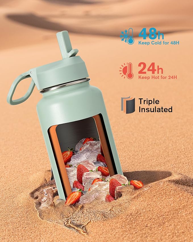 Coolflask Water Bottle 40 oz Insulated - Image 2