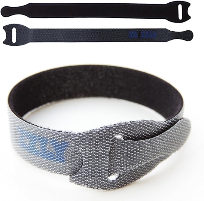 Officewerks Reusable Fastening Cable Straps and Ties, Variety Sizes Assorted 12 - Image 2