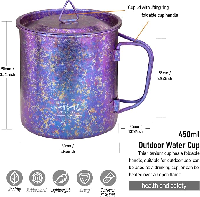 TiTo Titanium Cup Titanium Pot - Image 2