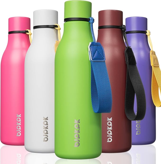 BJPKPK Insulated Water Bottles, 18 oz Stainless Steel Metal Water Bottle by BJPKPK