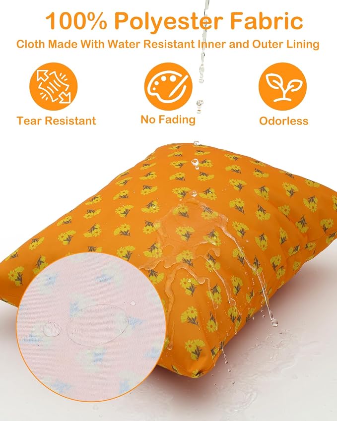 ALVABABY 3pcs Cloth Diaper Wet Dry Bags Waterproof Reusable - Image 2