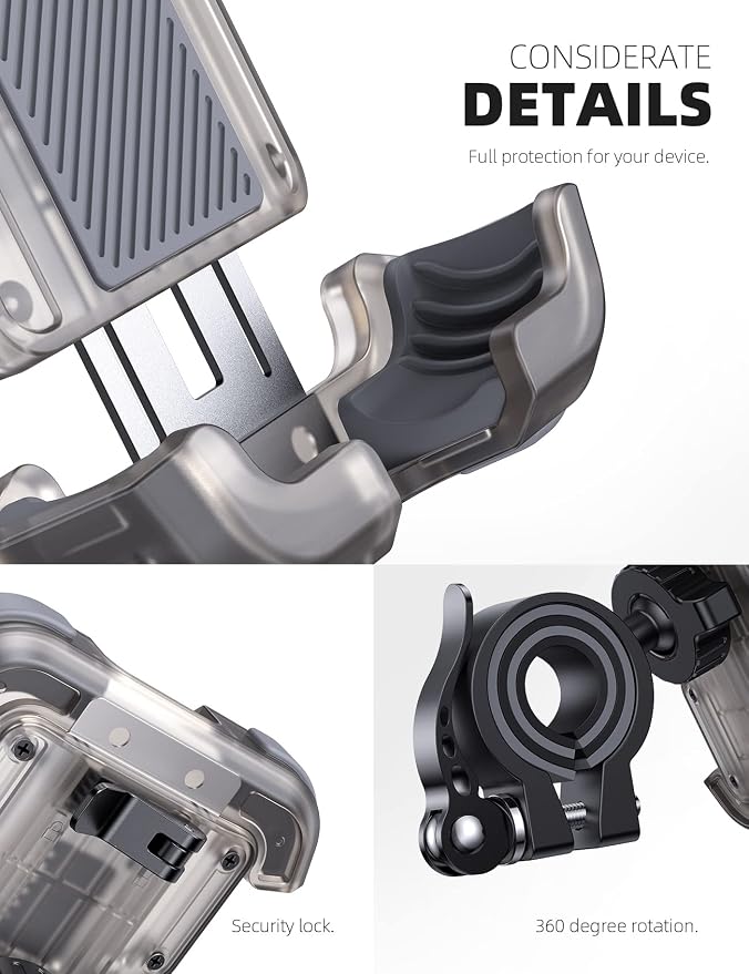 Lamicall Motorcycle Phone Mount, Bike Holder - Image 6