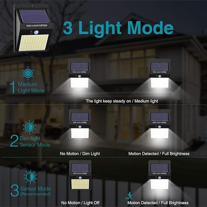6 Pack Outdoor Solar Motion Lights - Image 4