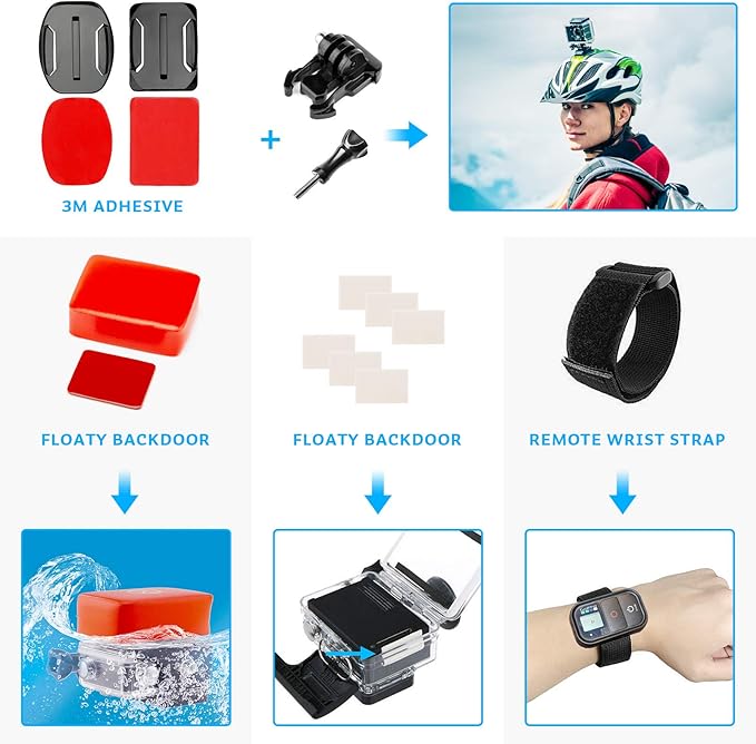 Luxebell Action Camera Accessory Kit - Image 7