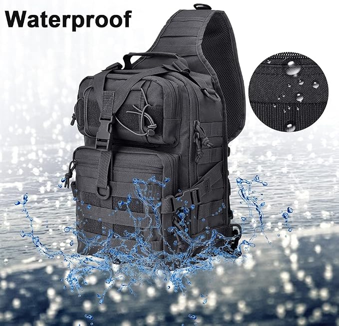 hopopower Tactical Sling Bag, Sport Bag Military Rover Shoulder Backpack EDC - Image 7