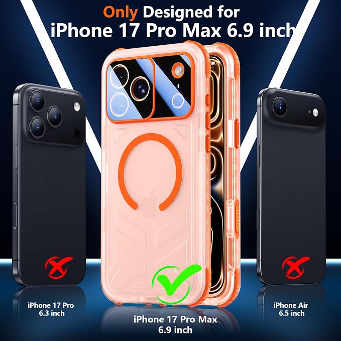 SPIDERCASE Magnetic for iPhone 17 Pro Max Case Waterproof, 12FT Military - Image 2