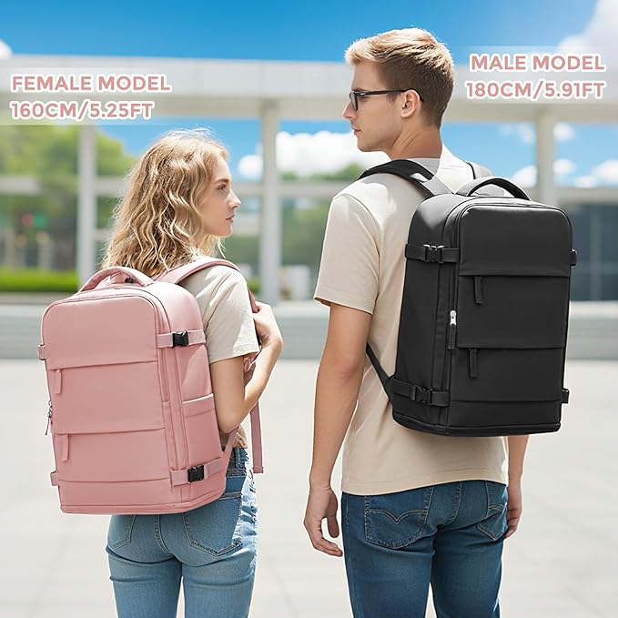 coowoz Large Travel Backpack For Women Men, Carry On Backpack, Hiking Backpack - Image 5