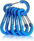 Booms Fishing CC1 Multi-Use Carabiner Clip, 6 Pack Small Caribeener Clips by BoomsFishing