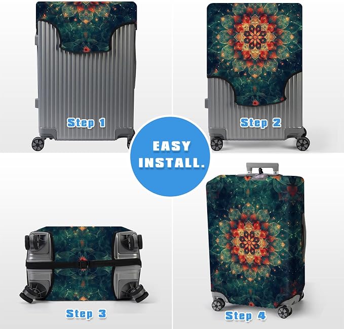 Luggage Cover Protector for 26-28 Inch Suitcases, TSA Approved Elastic Travel - Image 6