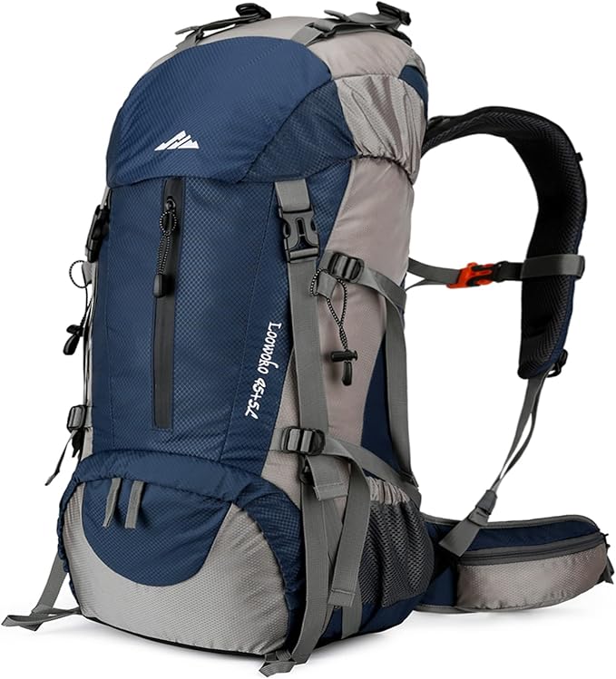 Loowoko 50L Hiking Backpack, Waterproof Camping Essentials Bag by Loowoko