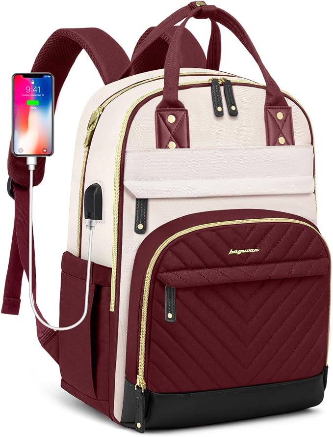 Laptop Backpack for Women Work Bag by BAGSWAN